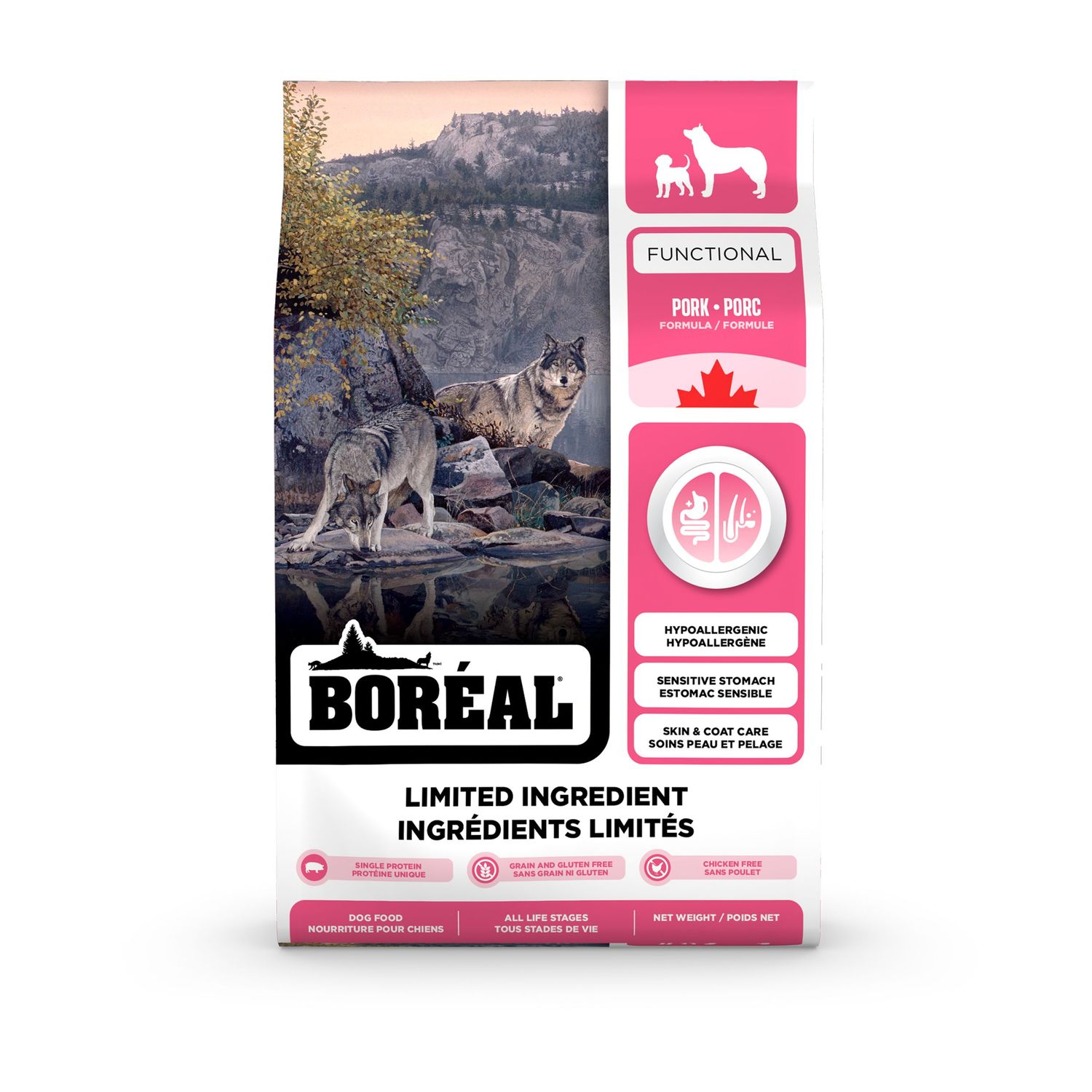 Boréal Chien / Ingrédients limités, Porc