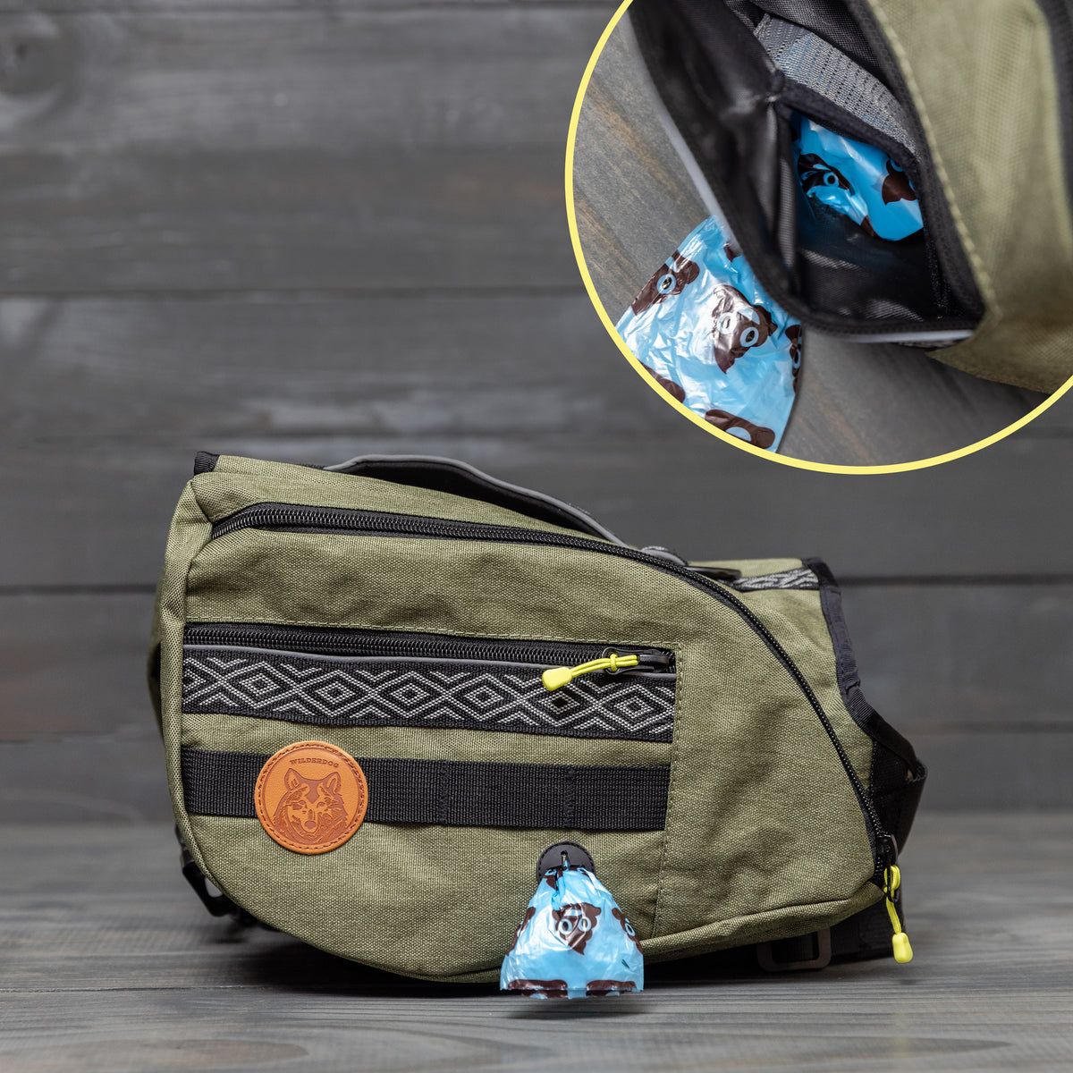 Wilderdog / Backpack Olive, L
