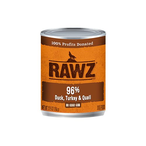 Rawz / Grain Free 96% Duck Turkey &amp; Quail, 12.5oz