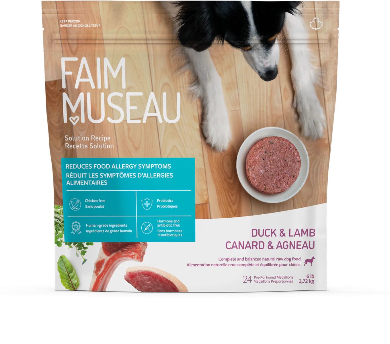 Faim Museau / Agneau-Canard, 24 médaillons