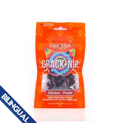 This &amp; That / Snack station crack-nip chicken cat treat, 43 gm