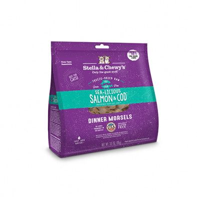 Stella &amp; Chewy&#39;s / Cat Sea-licious salmon &amp; cod freeze-dried raw dinner morsels, 3.5 oz