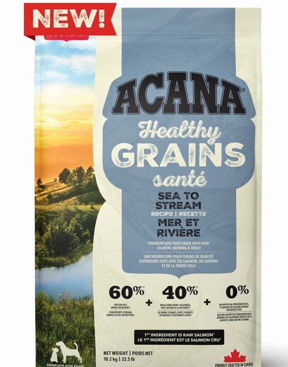 Acana Chien / Healthy grains sea to stream