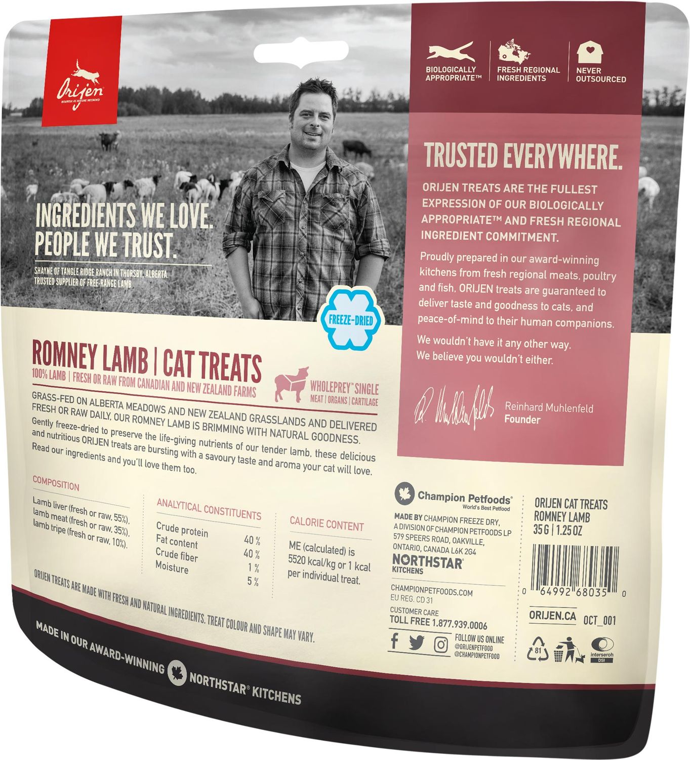 Orijen Chat / Treats Lamb 35g