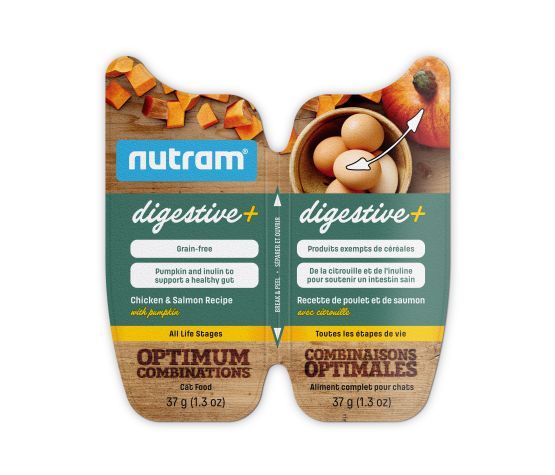Nutram chat / Combinaison optimal digestive, poulet, saumon &amp; citrouille , 2.6oz