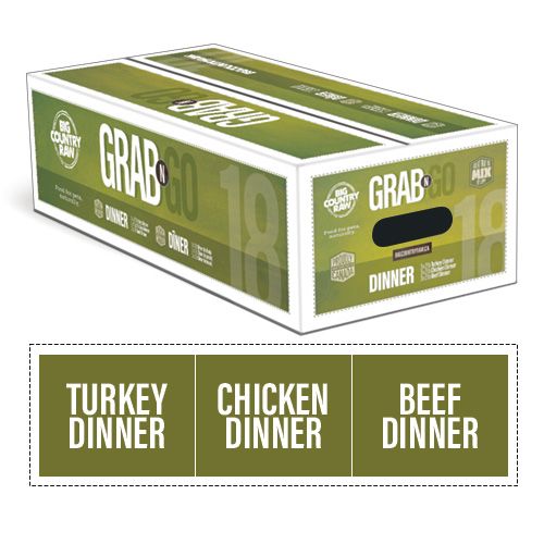 Big Country Raw / Grab N Go Dinner, 18lbs