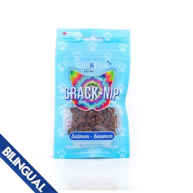 This &amp; That / Snack station crack-nip salmon cat treat, 43 gm