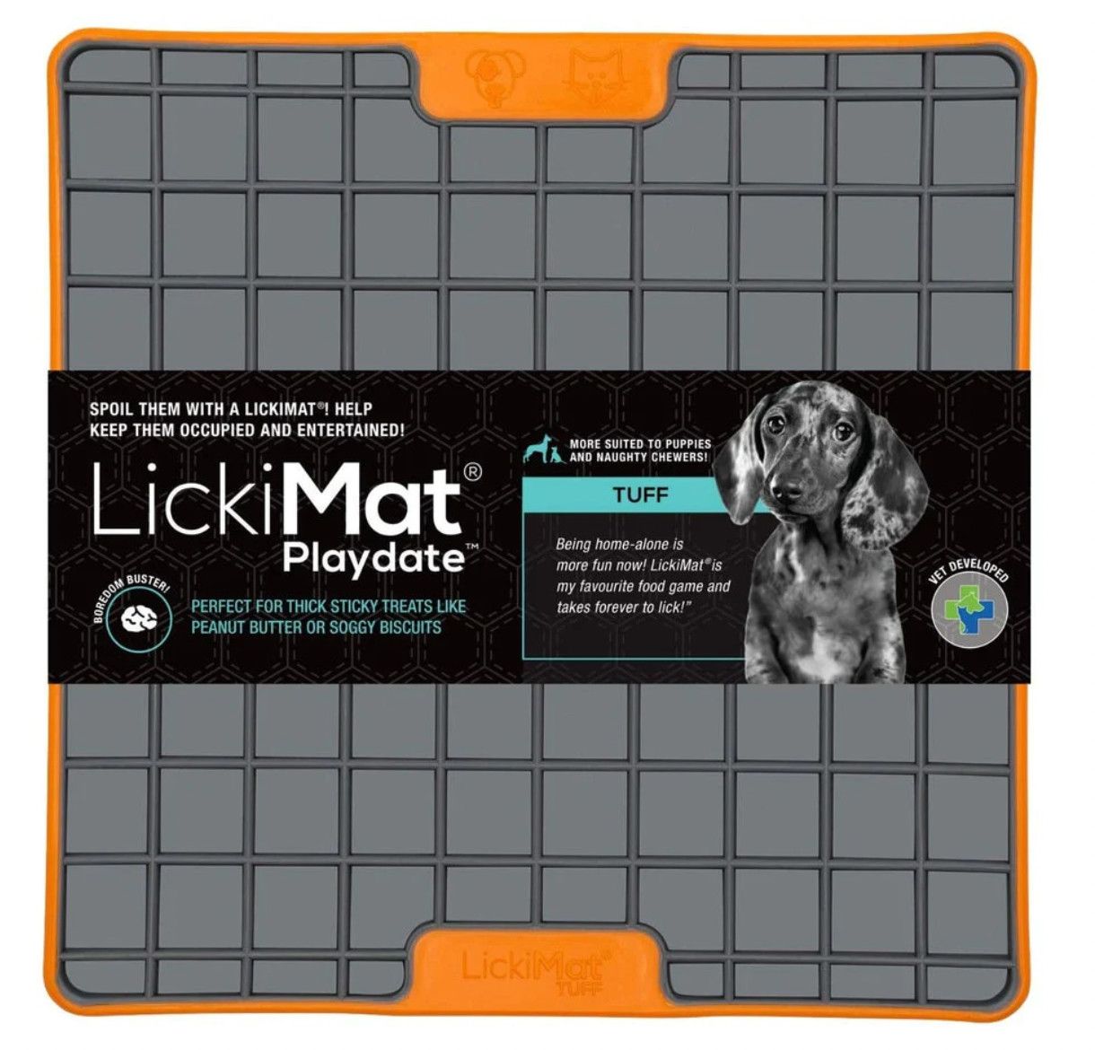 LickiMat / Tuff Playdate, orange