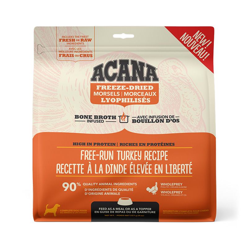 ACANA chien / Galette lyophilisé Dinde en liberté, 397g