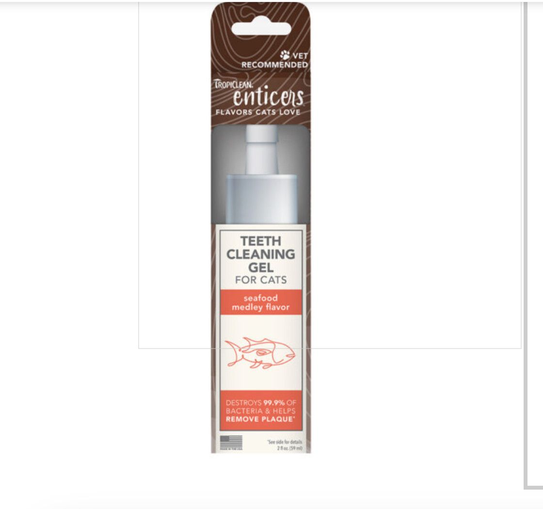 Tropiclean / Gel nettoyant chat fruit de mer 2 oz
