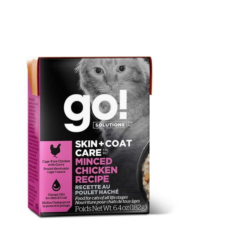 Go! chat / Tetra pak, peau et poils, poulet haché, 6,4oz