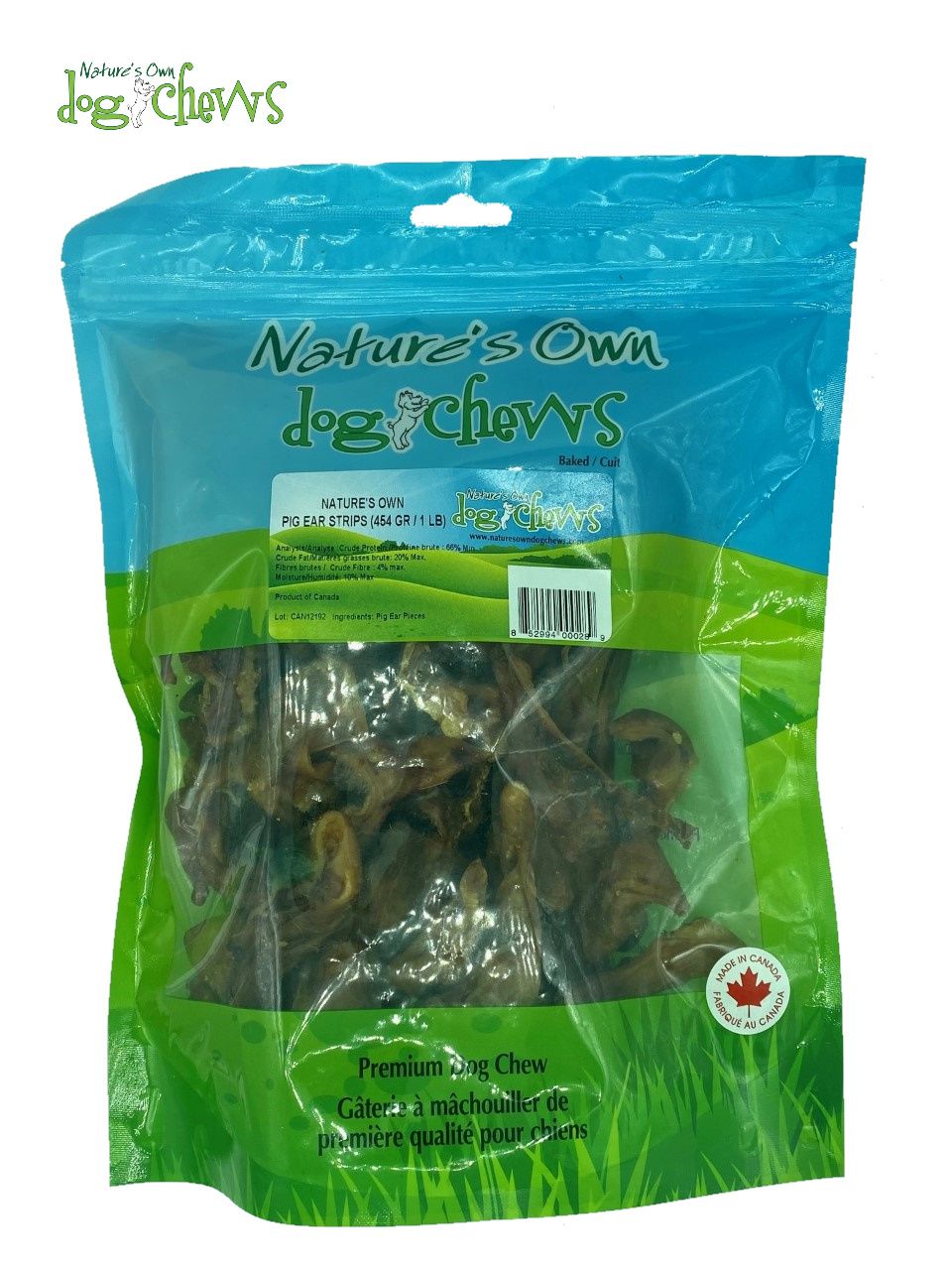 Nature&#39;s Own Dog Chews / Pig Ears strips, 1lb