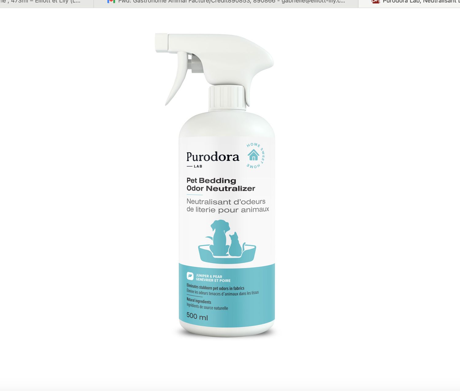 Purodora /  neutralisant d&#39;odeur de literie  , 473ml