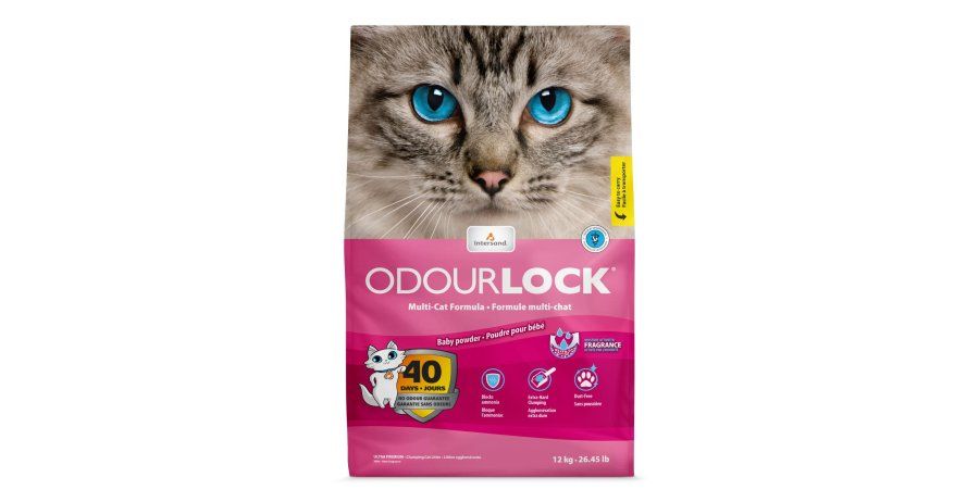 Intersand / Litière agglomérante Odour Lock poudre de bébé, 12kg