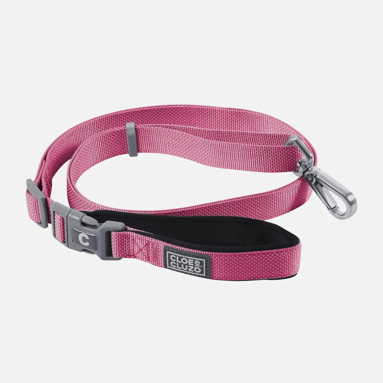 Cloe Cluzo /Laisse ajustable 2 tons chien, Fuchia M/L