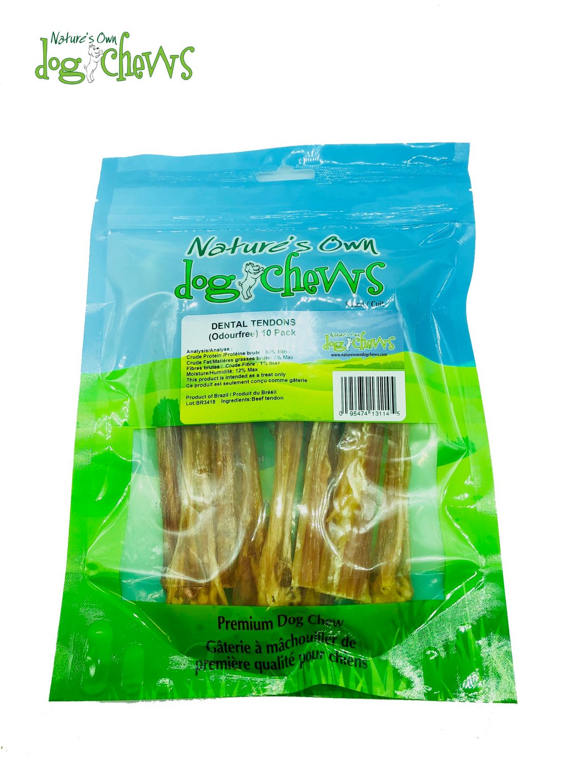 Nature&#39;s Own Dog Chews / Small Dog Dental Tendons, 10pcs