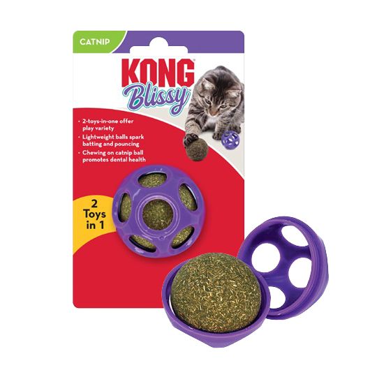 Kong / Blissy moon ball with catnip
