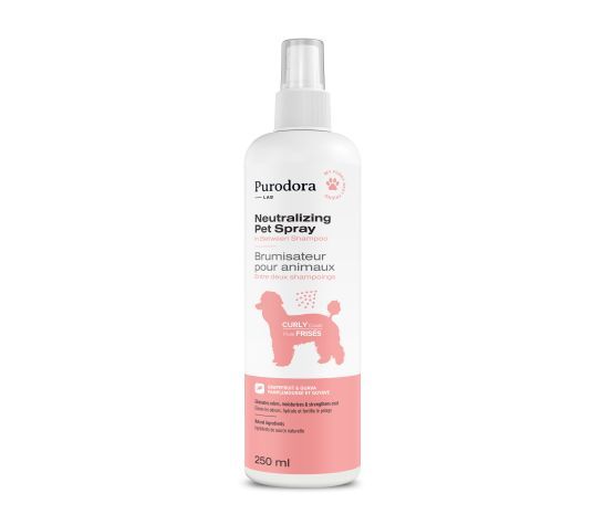 Purodora / Brumisateur neutralisant d&#39;&#39;odeurs  animaux à poils frisés, 237ml