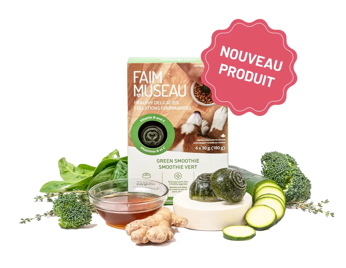 Faim museau / smoothie vert