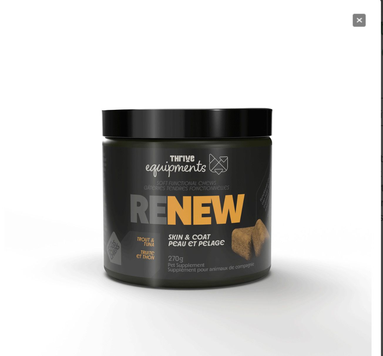 Thrive / équipement , renew skin &amp; coat , 270 g