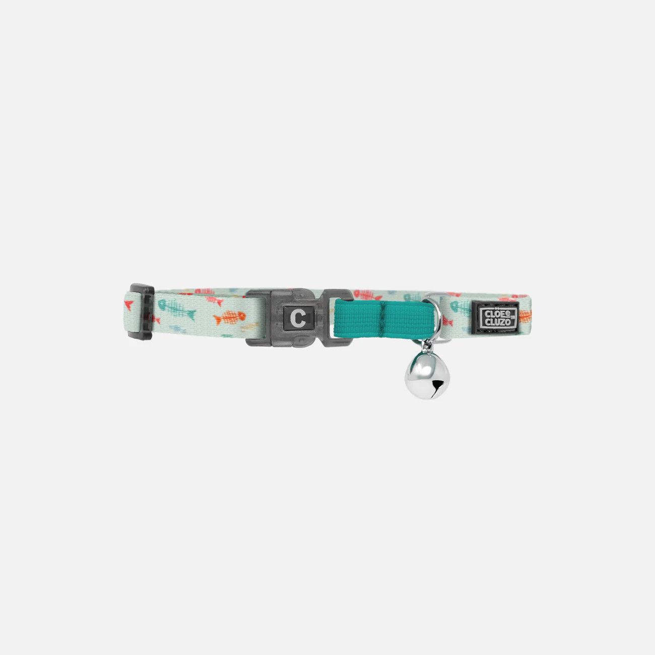 Cloe Cluzo / Collier ajustable de base chat, Fishbones blue