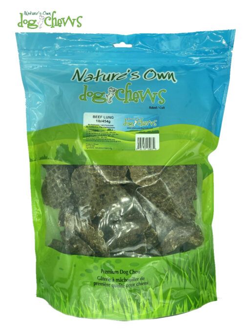 Nature&#39;s own dog chews / Beef lung, 1lb