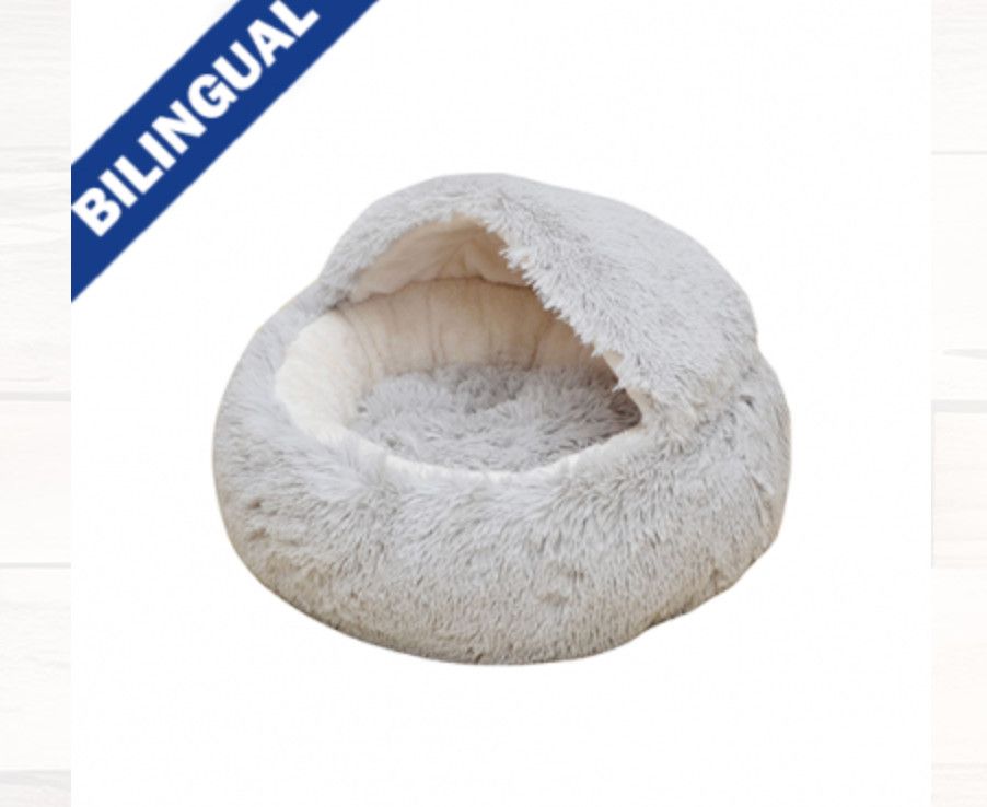 Petpals / Igloo shag fur pet Bed Seat with hood