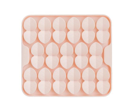 Dexypaws / Tapis de léchage en silicone &quot;cache-cache&quot; carré rose
