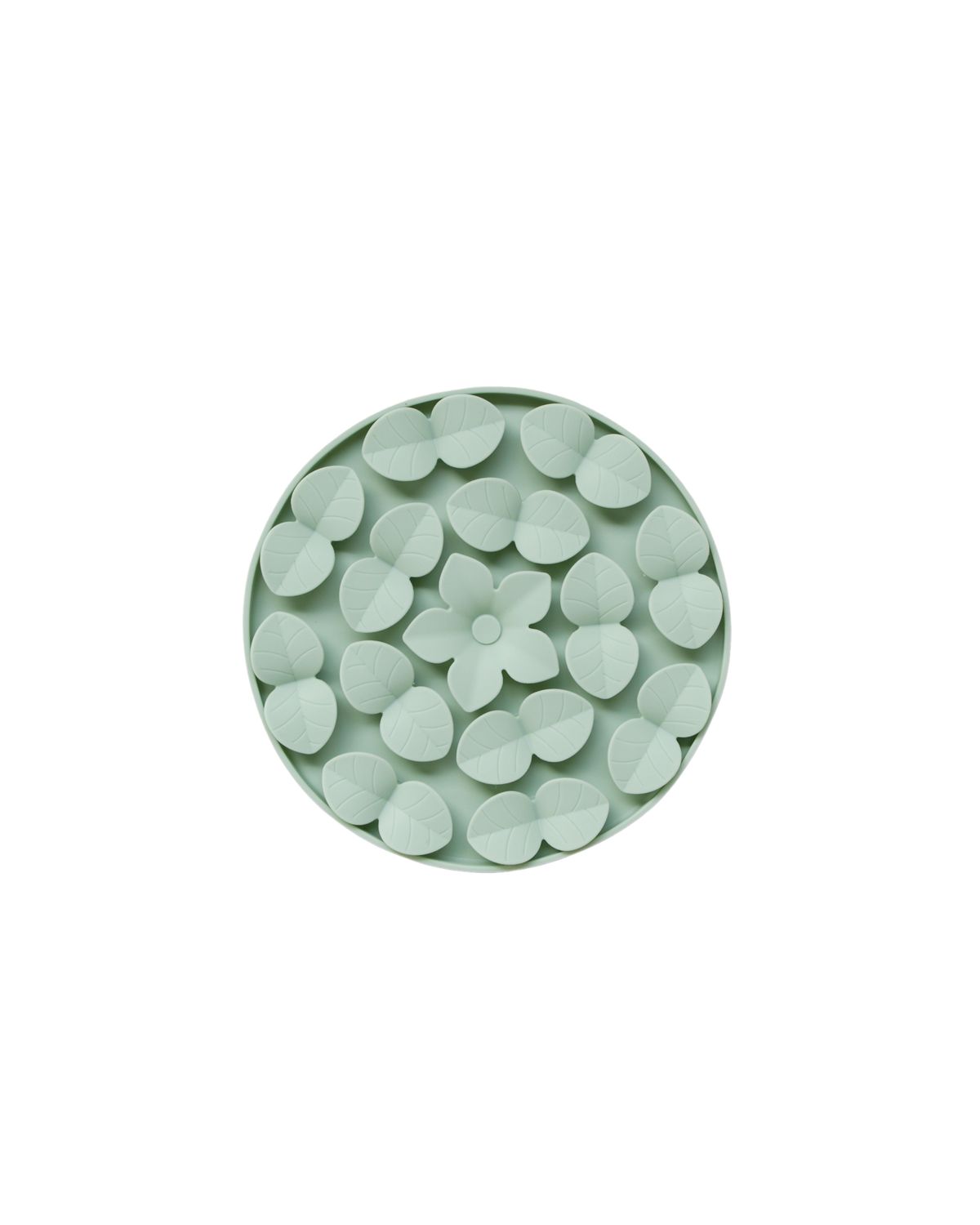 Dexypaws / Tapis de léchage en Silicone &quot;cache-cache&quot; Cercle, Vert Sauge