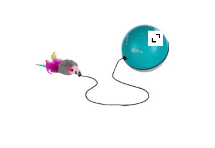 Trixie / Balle tubinio avec moteur et souris 9cm