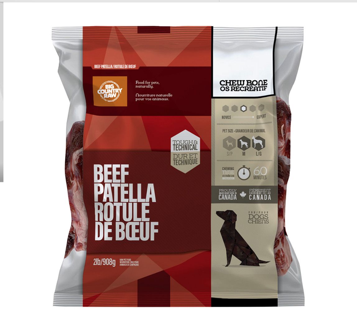 Big country raw / Beef patella bone 2lb