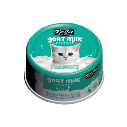 Kit cat/ chicken shreds &amp; shrimp with goat milk ,70g