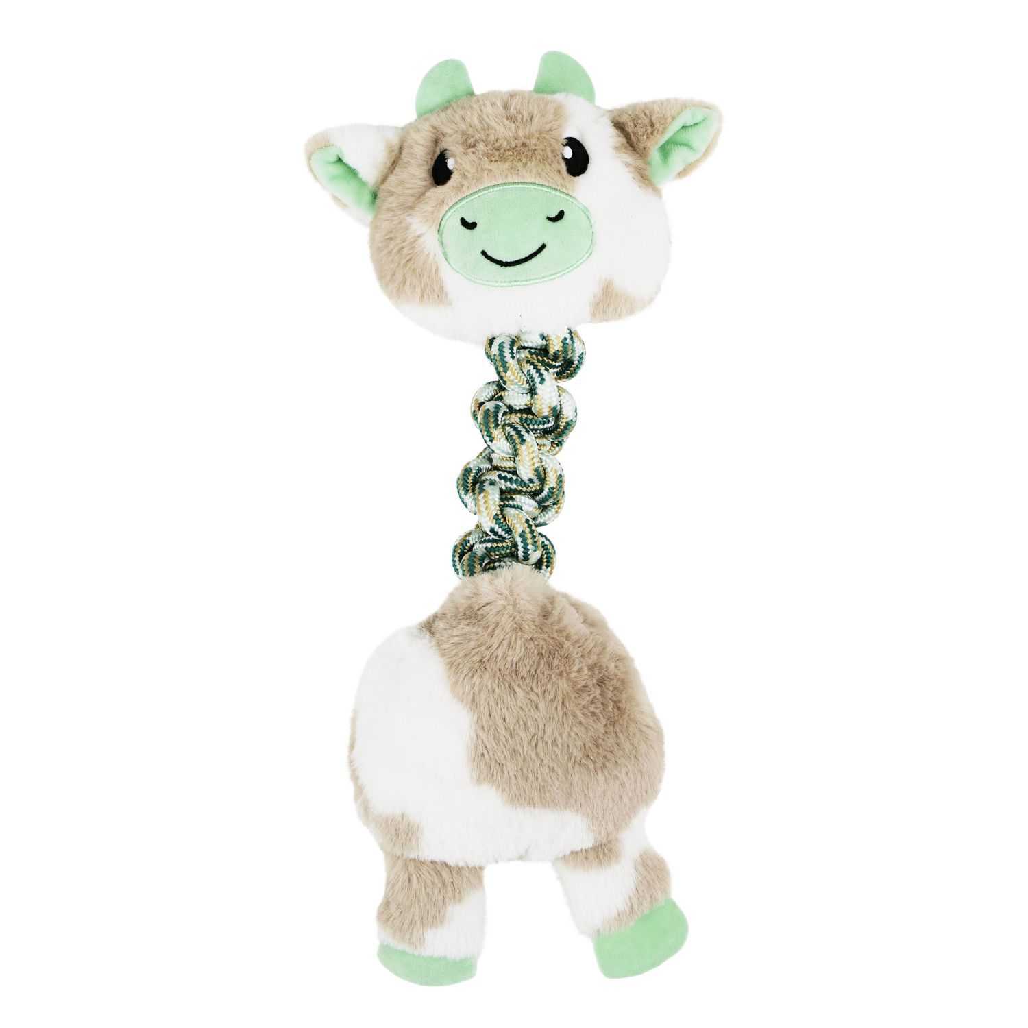 BUD&#39;Z / Chien, Jouet en peluche avec corde, Vache d&#39;hymalaya 17&quot;