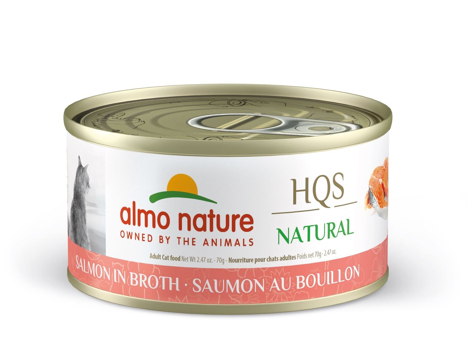 Almo Nature / HQS natural Saumon au bouillon,  70g