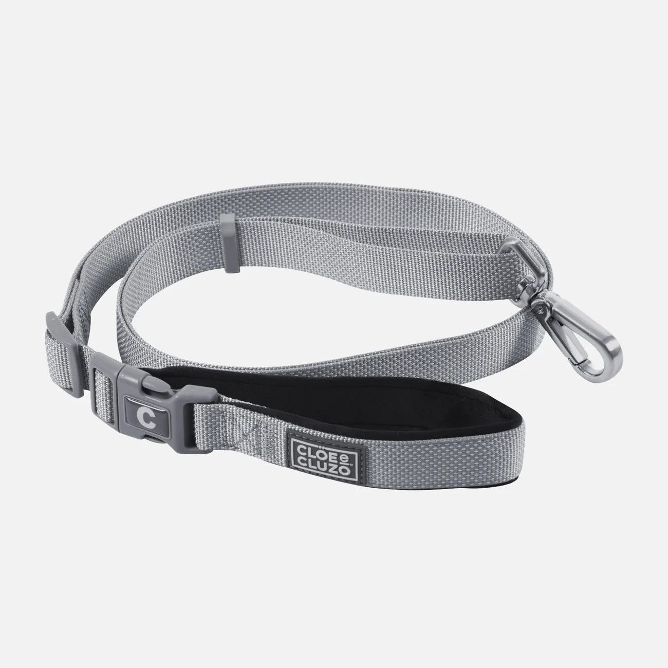 Cloe Cluzo /Laisse ajustable 2 tons chien, Charcoal M/L