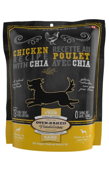 Oven-Baked Chien / Biscuits poulet &amp; chia, SG, 454g