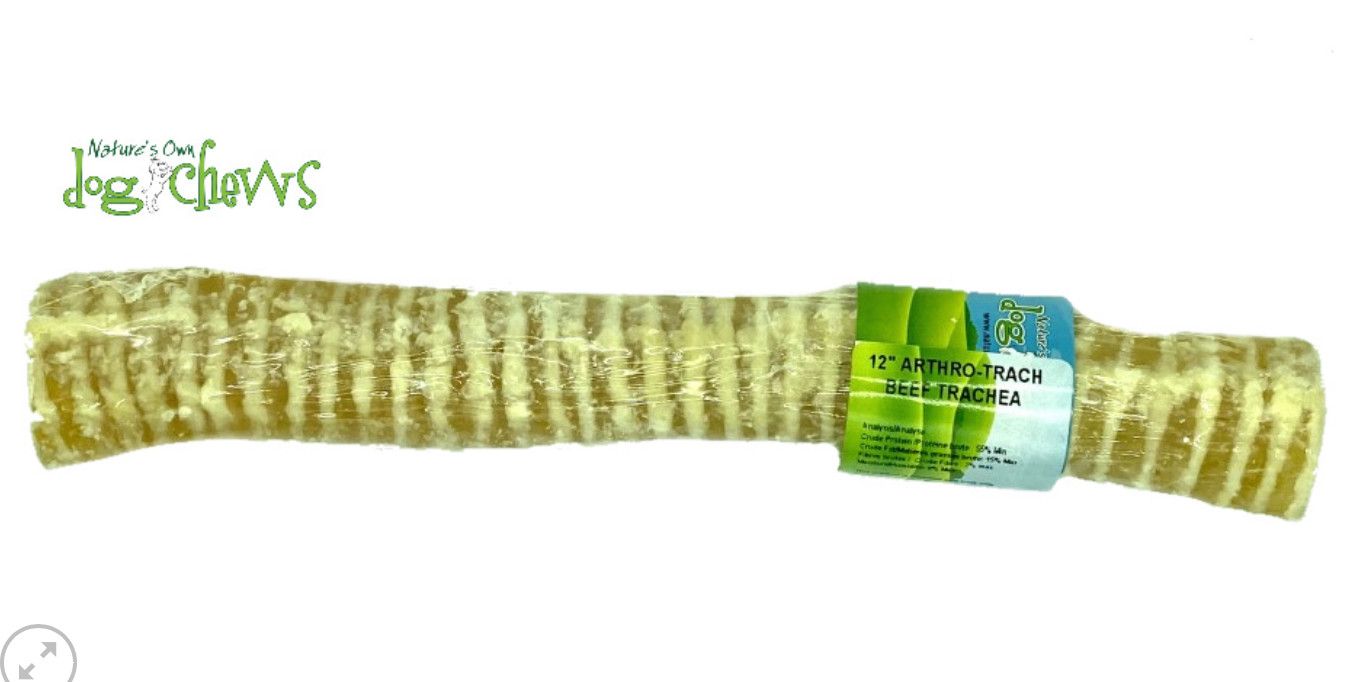 Nature&#39;s own dog chews / Beef trachea 12 inch