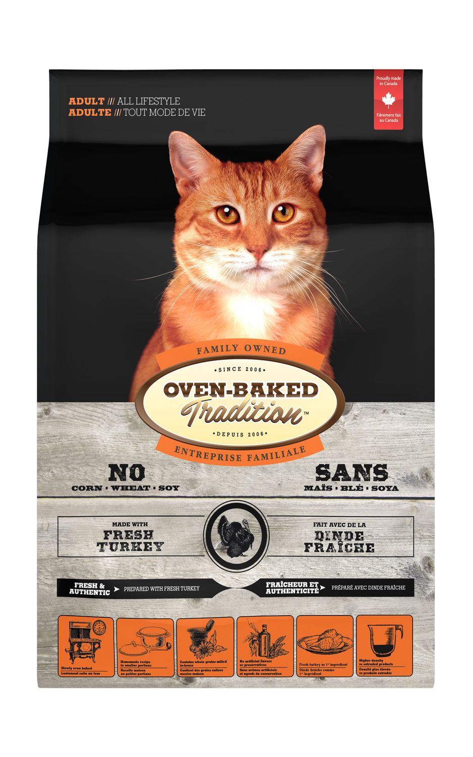 Oven-Baked chat / Dinde, 2,5lbs