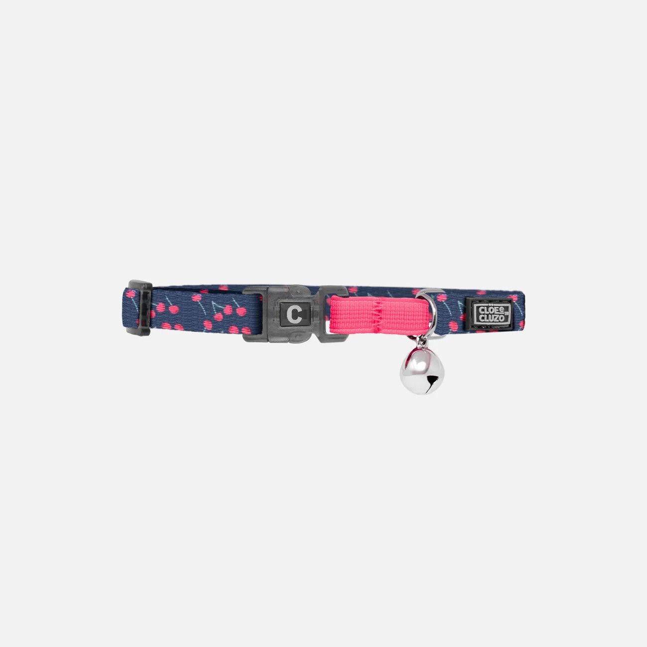 Cloe Cluzo / Collier ajustable de base chat, Cherries neon