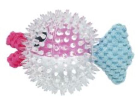 Bud&#39;z  chien /  Jouet squeaker , poisson bleu