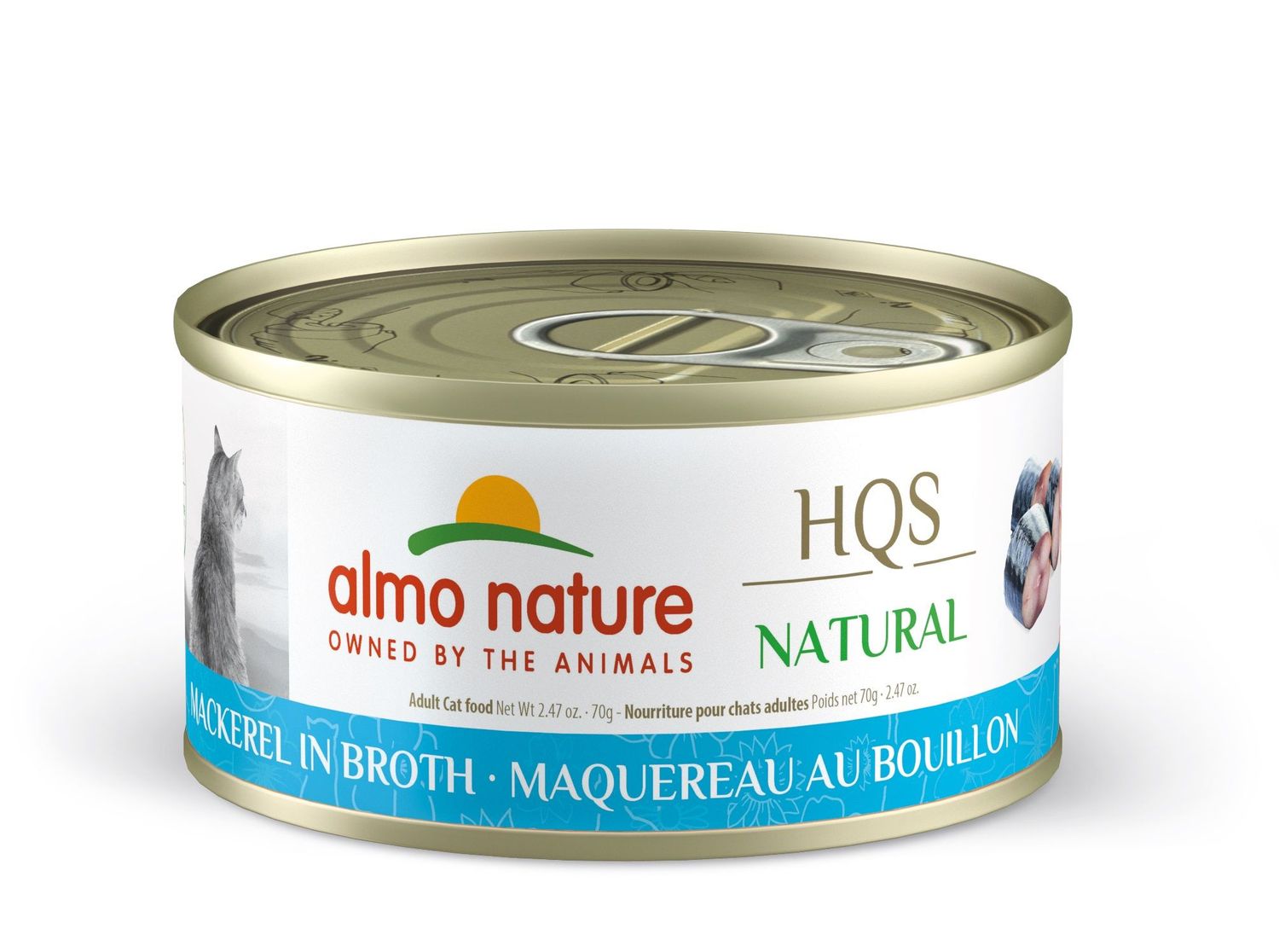 Almo Nature / HQS natural Maquereau au bouillon,  70g