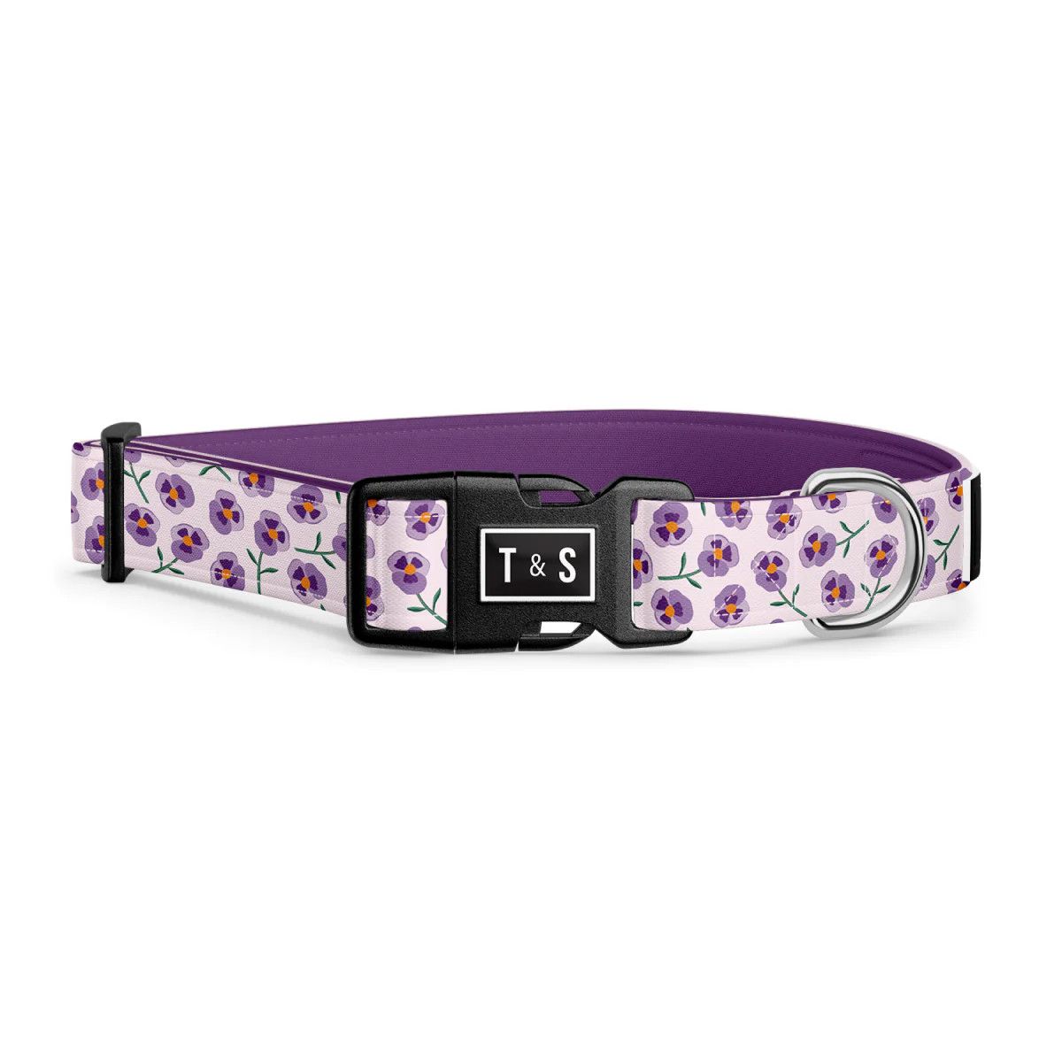 Tella &amp; Stella / Collier chien, Violette, Size: Grand