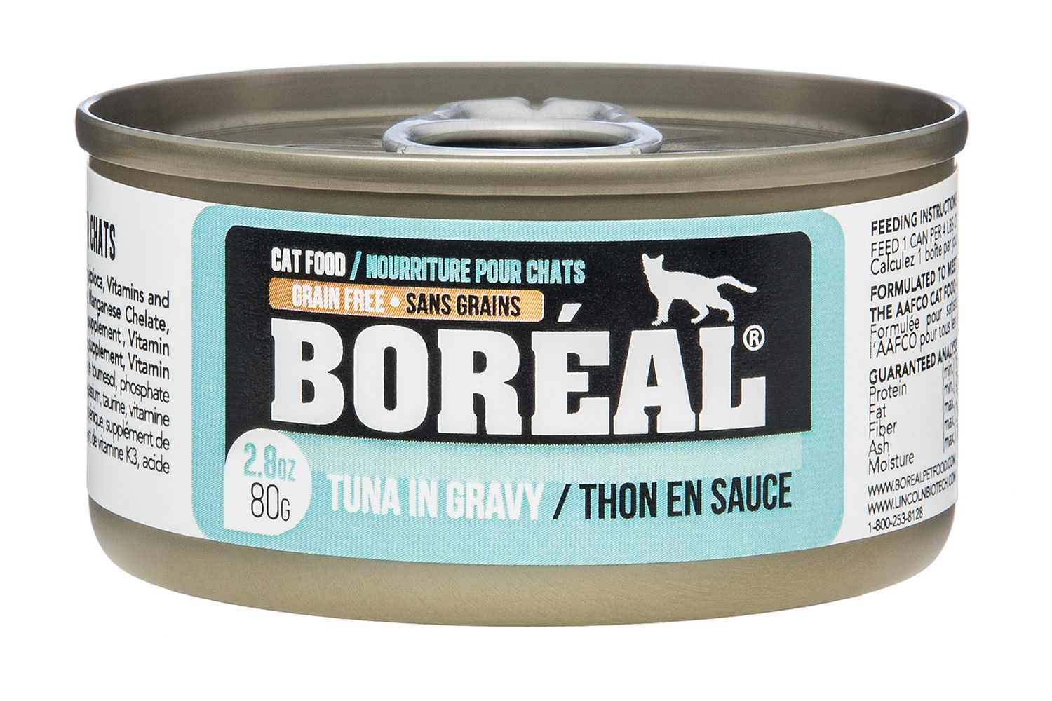 Boréal Chat / Conserve Thon Rouge en sauce, Size: 80g