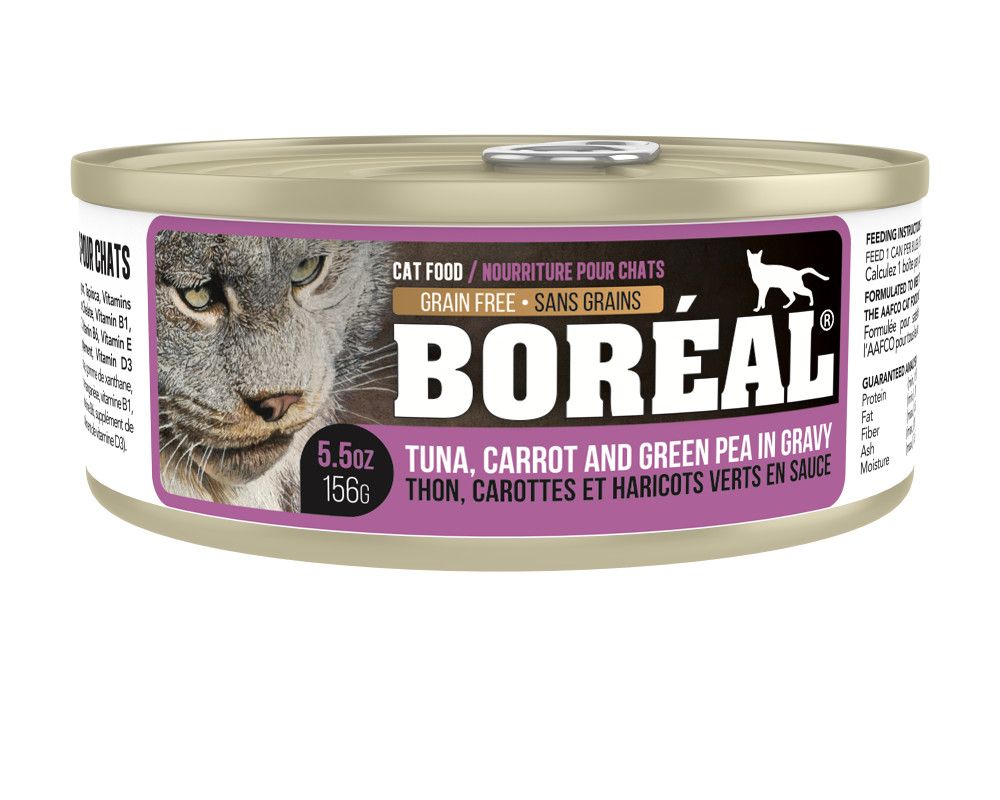 Boréal Chat / Conserve Thon Rouge, Carotte et Pois, Size: 80g