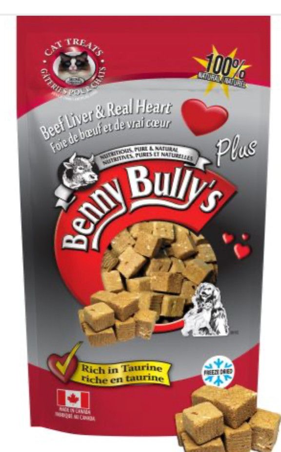 Benny bully's / morceaux foie boeuf et coeur , 25g