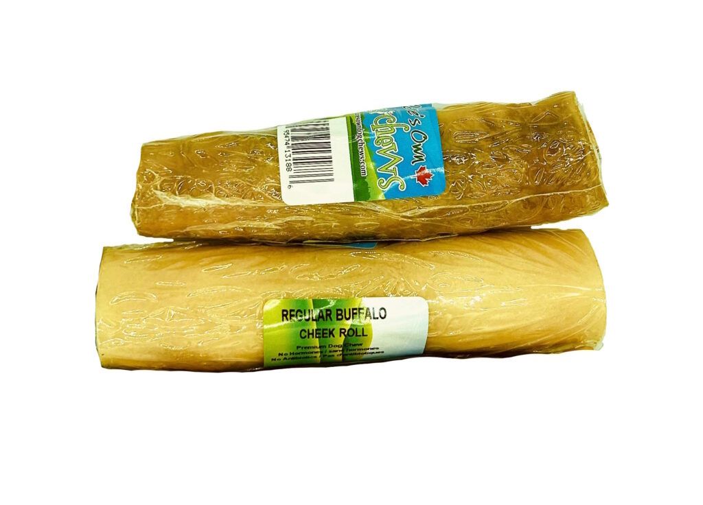 Nature&#39;s own dog chews / Buffalo cheek roll 6&quot;