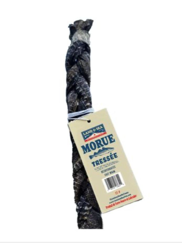Land &amp; Sea / Peau de morue séchée , tressé 12"