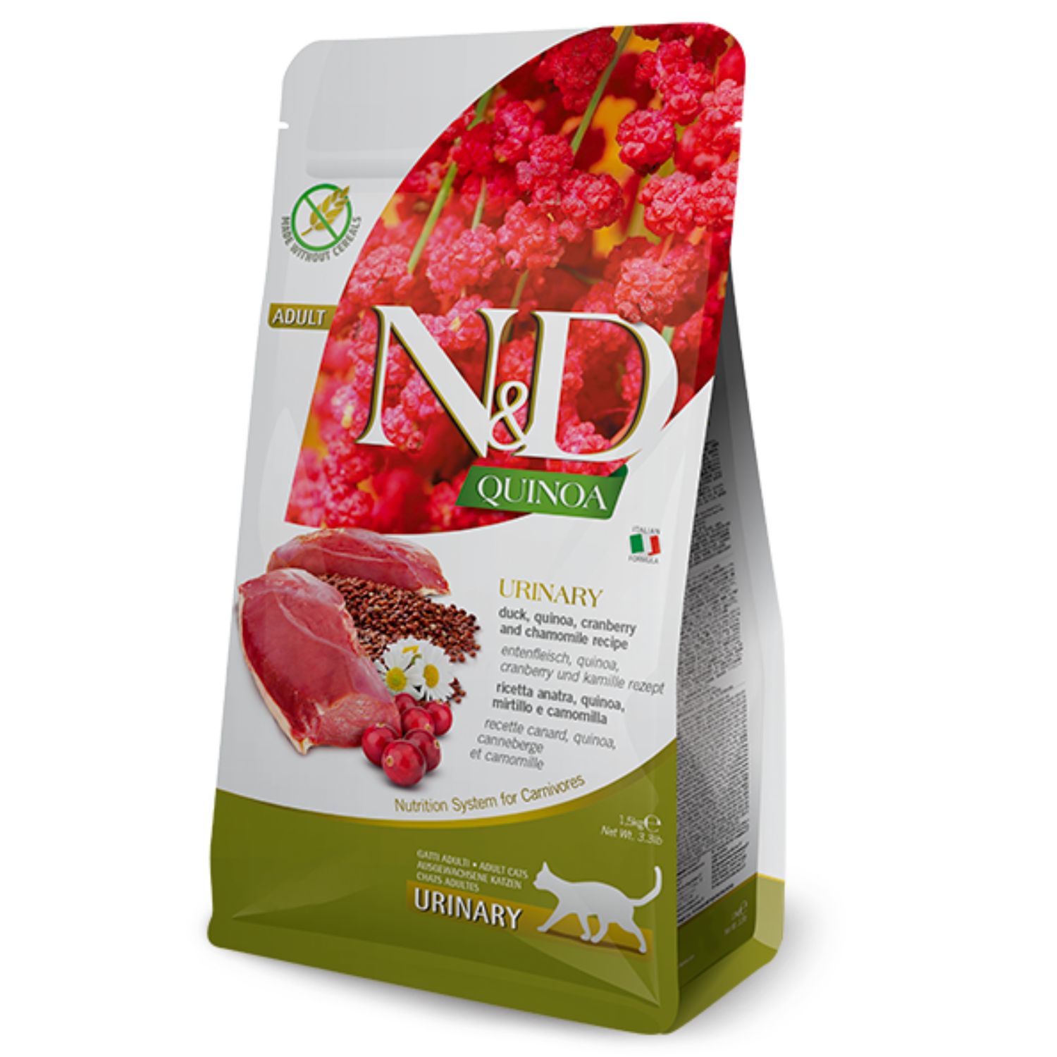 Farmina chat / N&amp;D Quinoa SG urinaire, canard 3.3lb