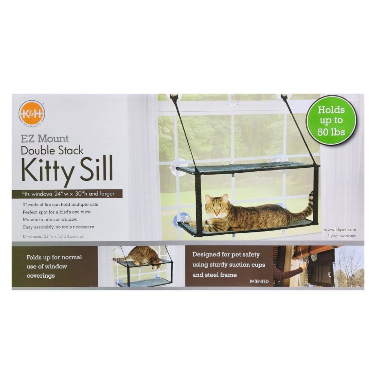 K&amp;H / Kitty Sill - Double Stack EZ Window Mount