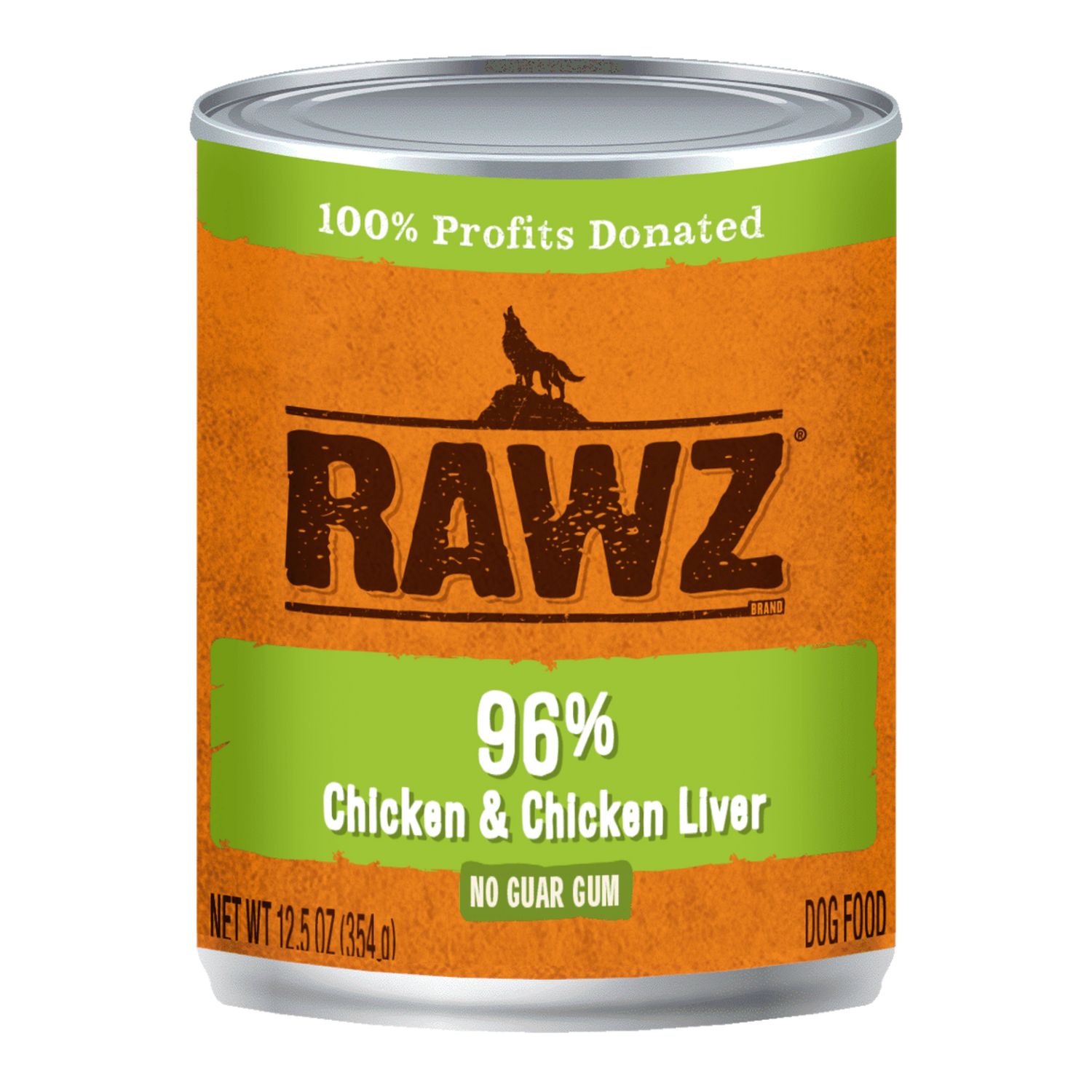 Rawz / Grain Free 96% Chicken &amp; Chicken Liver, 12.5oz